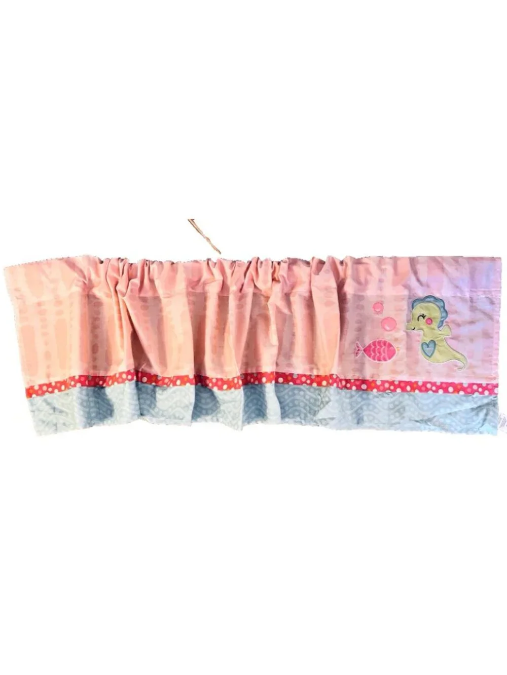 Carter's Sea Collection Window Valance Seahorse Fish Nursery 3